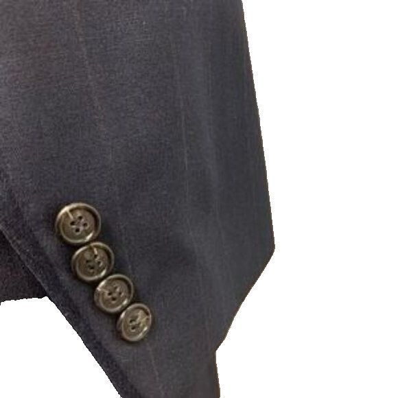 Vintage The Jones Store Co Sport Coat Blue Striped 2-Button Notch Union Made USA - Picture 5 of 8